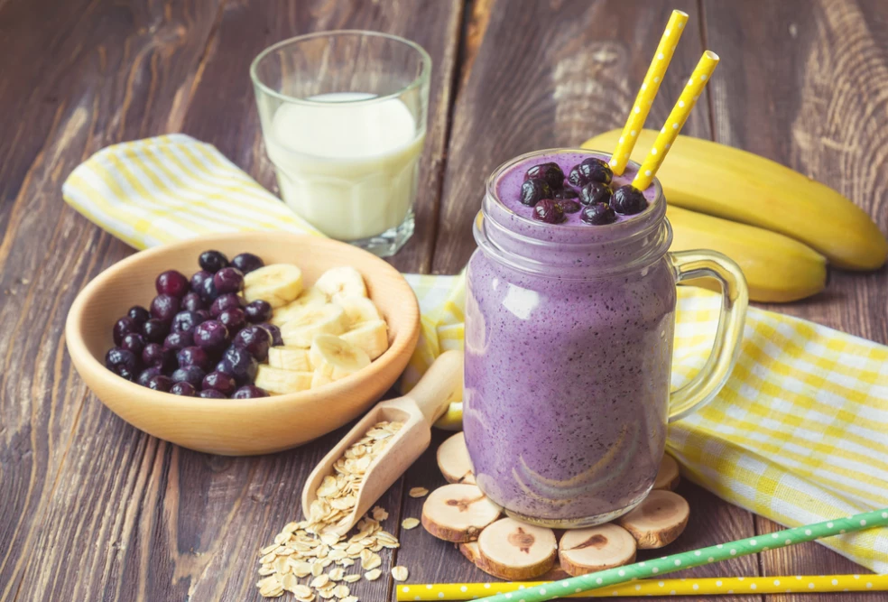 smoothie z čučoriedok