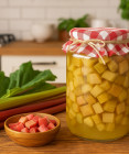 Recept na zaváranie: Rebarborový kompót – sladká odmena zo záhrady
