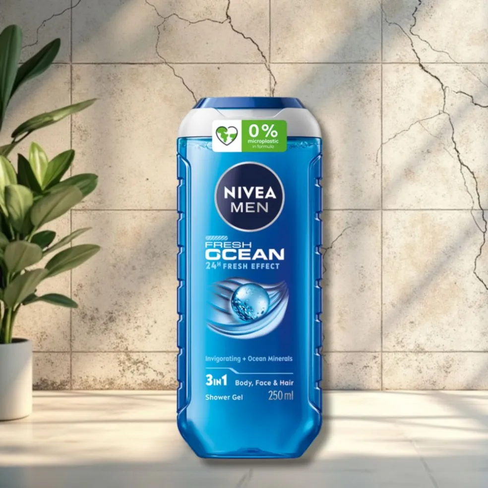 NIVEA MEN sprchovým gelem Fresh Ocean