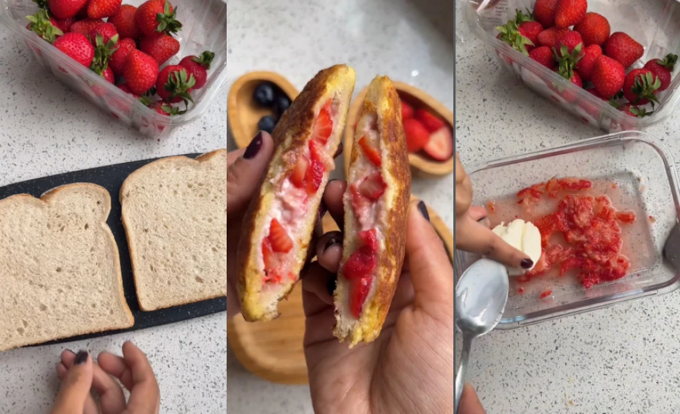 plnené francúzske toasty