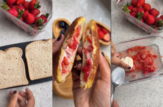Dokonalé raňajky: Plnené francúzske toasty s jahodami a krémovým syrom